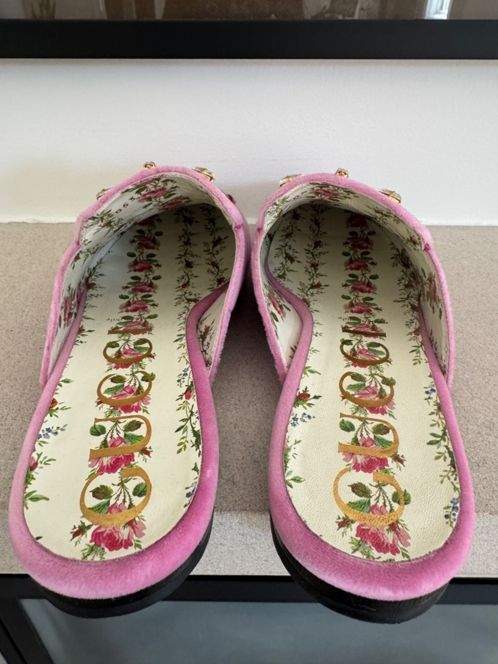 Gucci Pink Embellished Mules size 39 ( US 9) - Picture 2 of 11
